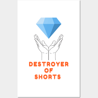 Destroyer Of Shorts Elon Tweets Musk Diamond Hands GME Gamestonk wallstreetbets Stonks Posters and Art